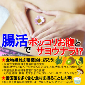 「腸活」で、ポッコリお腹とサヨウナラ!?