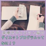 楽痩せダイエット脳のダイエットプログラムってなに!?